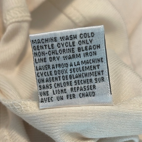 NWT Talbots Cream Crew Neck Long Sleeve Tee Size XL NWT - Picture 5 of 5